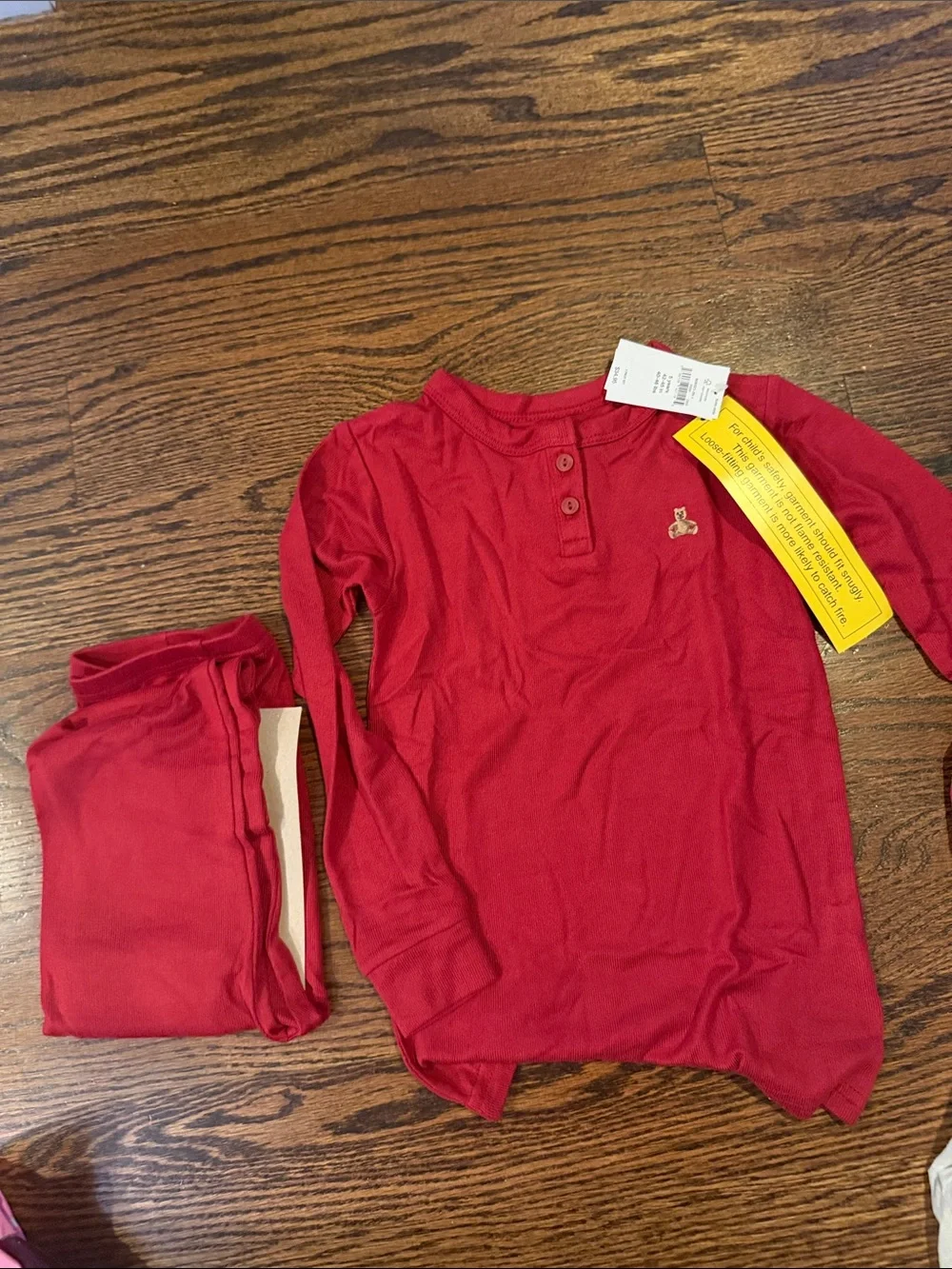 GAP Red Long Sleeve Kids Pajama Set